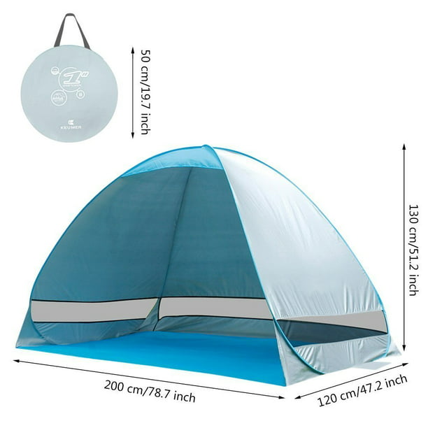 Outdoor Automatic Pop up Instant Portable Cabana Family Beach Tent